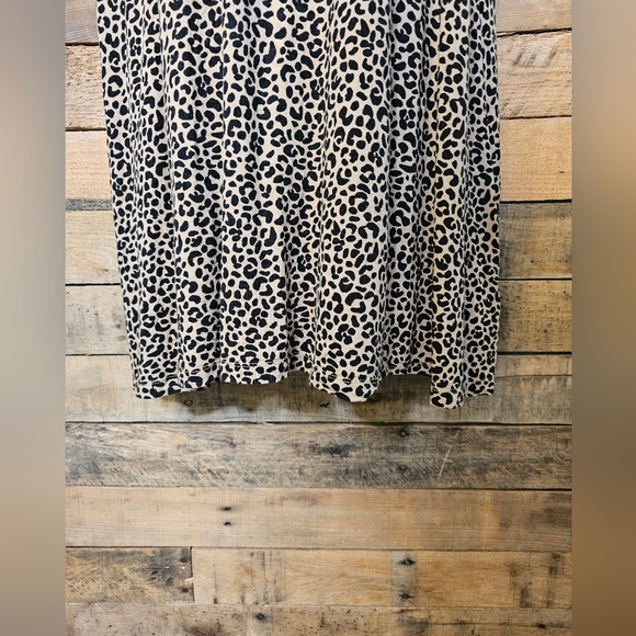 Old Navy women's leopard print causal A-line midi dress size L/XL - Picture 7 of 14